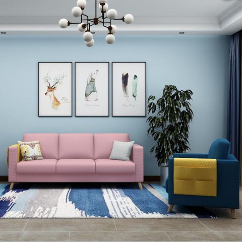 Sofa băng màu Pink hiện đại - SF06