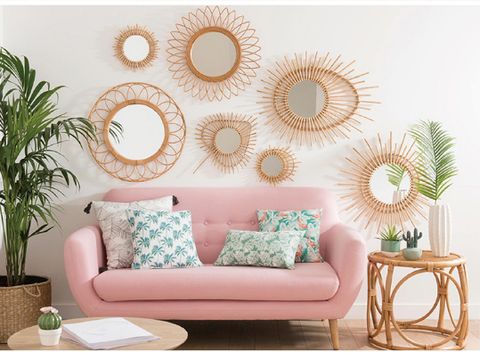 Sofa băng màu Pink ngọt ngào - SF02