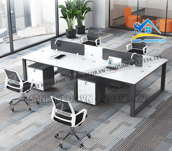  Cụm Bàn Văn Phòng Liền Kệ - Bvp50 