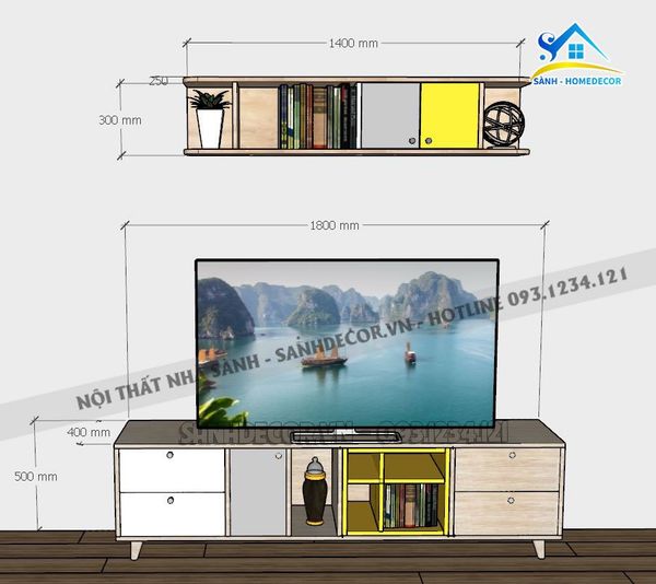  Kệ Tivi Thiết Kế Phong Cách - Sktv30 