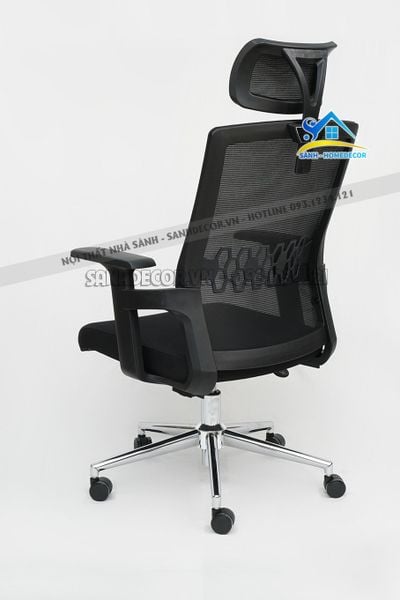  Ghế Văn Phòng Chân Xoay Có Tựa Lưng Cao - Sgx020 