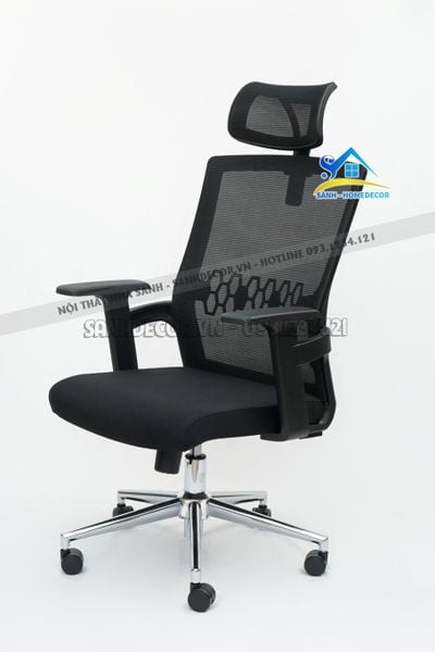  Ghế Văn Phòng Chân Xoay Có Tựa Lưng Cao - Sgx020 
