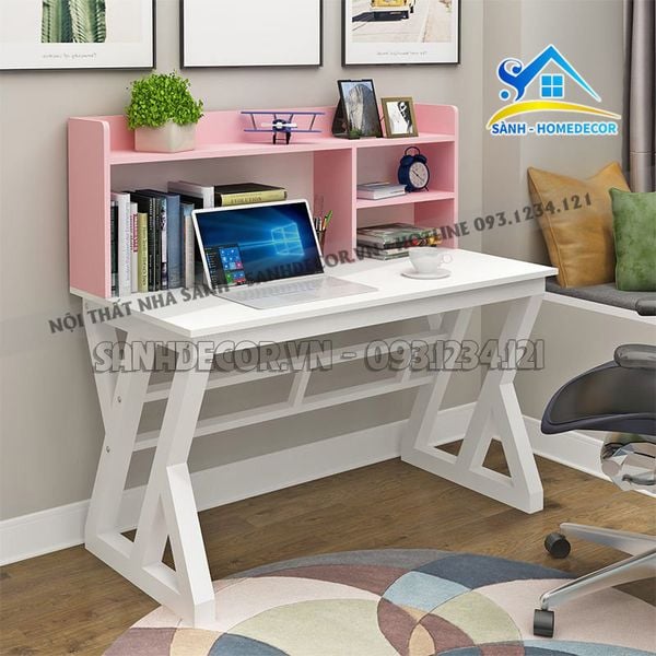  Bàn Học Cho Bé Liền Kệ Sách Đa Năng - Blv142 