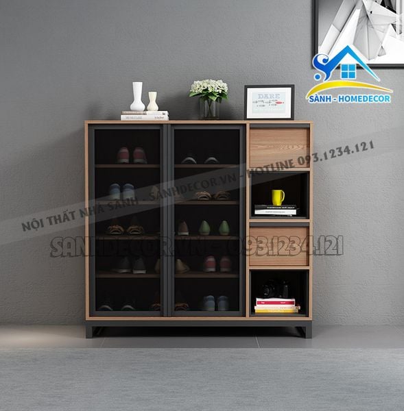  Tủ Giầy Gỗ Cánh Kính Cường Lực Cao Cấp - Stg86 