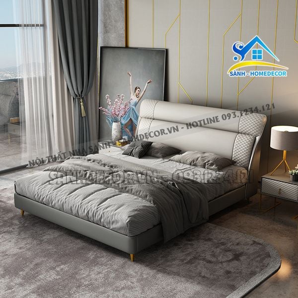  Giường Ngủ Gỗ Bọc Nệm Cao Cấp - Sg127 