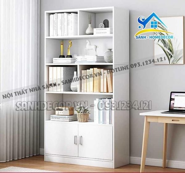  Tủ Sách Gỗ Nhiều Ngăn Đa Năng - Ts53 