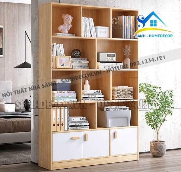  Tủ Sách Gỗ Nhiều Ngăn Đa Năng - Ts54 