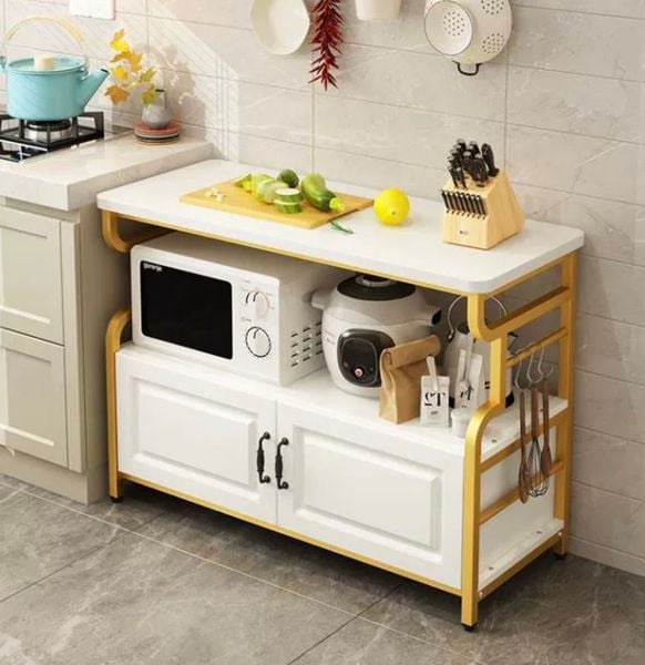  Kệ Bếp Để Đồ Đa Năng Có Ngăn Tủ - Kb75 