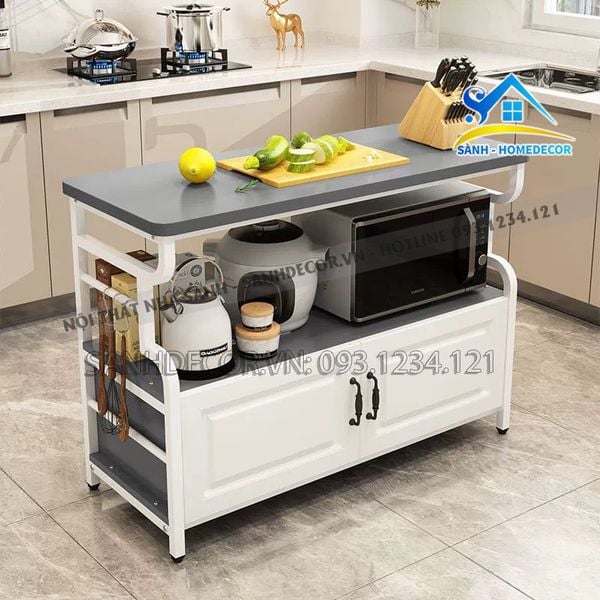  Kệ Bếp Để Đồ Đa Năng Có Ngăn Tủ - Kb75 