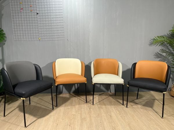  Ghế Cafe Decor - Ghế Ăn Bọc Nệm Chân Thép Chắc Chắn - Gcf11 