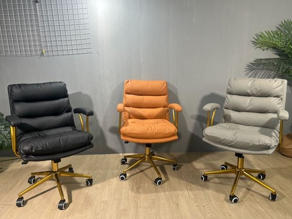  Ghế Trưởng Phòng - Giám Đốc Chân Xoay Bọc Da Cao Cấp Gtp022 