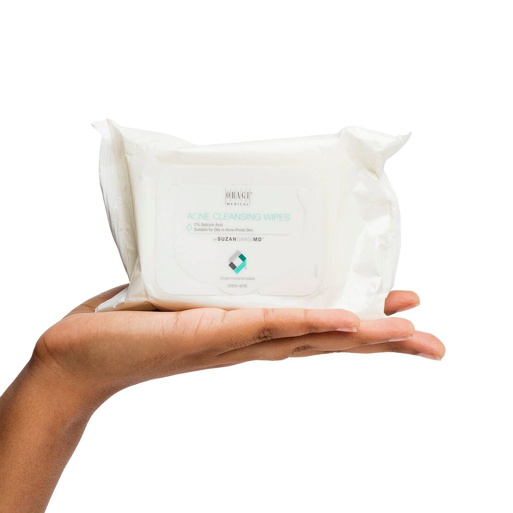 Khăn ướt tẩy trang chứa BHA dành cho da mụn SuzanObagiMD Acne Cleansing Wipes