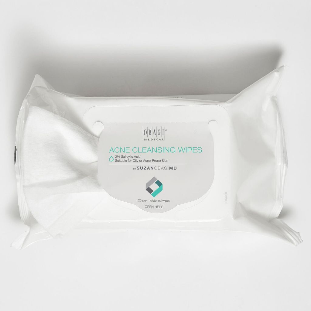 Khăn ướt tẩy trang chứa BHA dành cho da mụn SuzanObagiMD Acne Cleansing Wipes