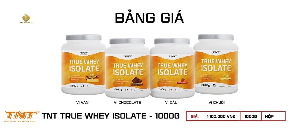 SỮA TĂNG CƠ TNT TRUE WHEY PROTEIN ISOLATE