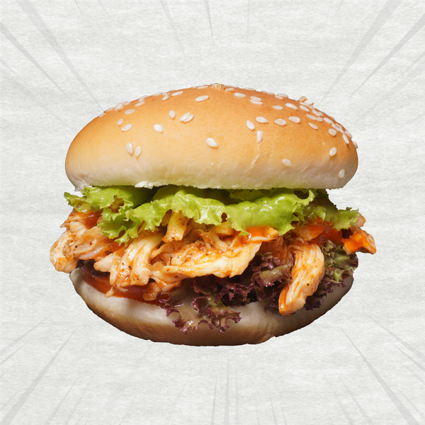  Burger Gà Xé 
