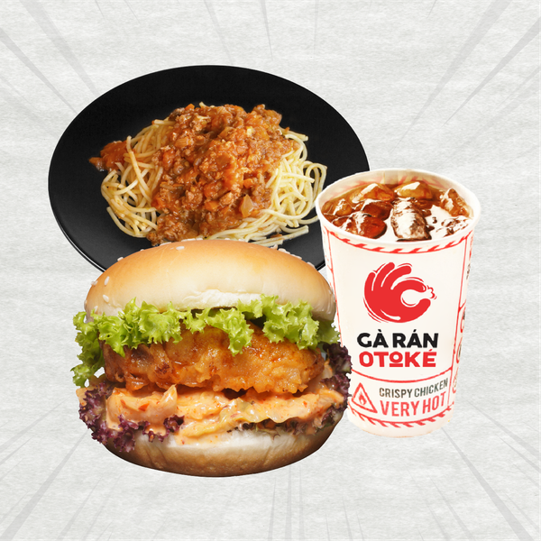  Spaghetti Burger Combo 