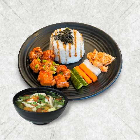  Combo Cơm Gà Viên Xốt Nanban + Soup 