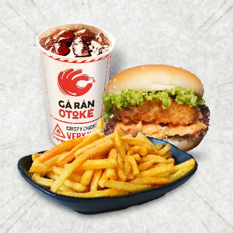  French Fried Burger Combo 