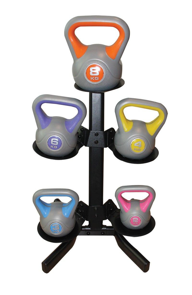 GIÁ ĐỂ TẠ BÌNH VÔI LS1982 - 5PCS KETTLE BELL RACK