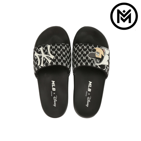 Dép MLB Slide Mickey New York 'Black'