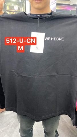 WE11-DONE T-Shirt Basic Black Small Logo