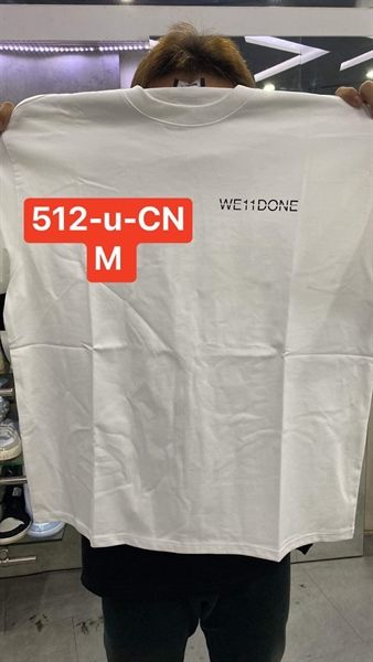 WE11-DONE T-Shirt White Small Logo