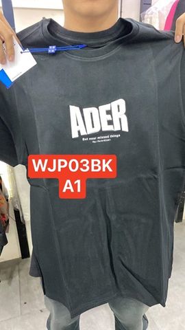 ADER T-Shirt Black Logo White