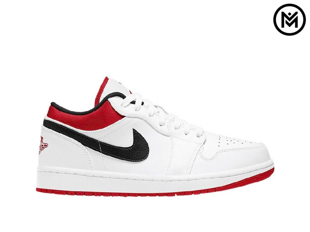 Giày Air Jordan 1 Low GS ''White Gym Red''