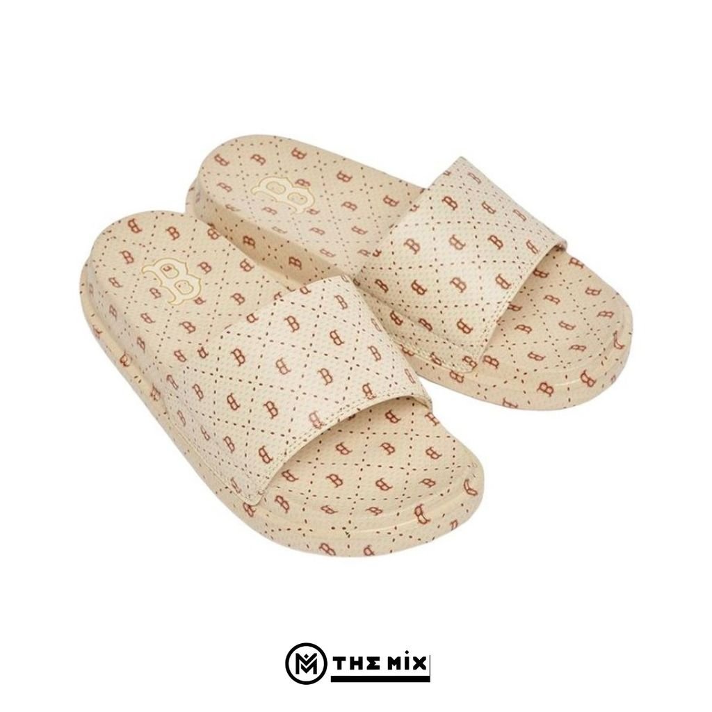 MLB Chunky Mound Diamond Monogram Chữ B - Cream