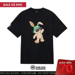 Áo Thun MLB Rabbit Gold NY Dance Đen