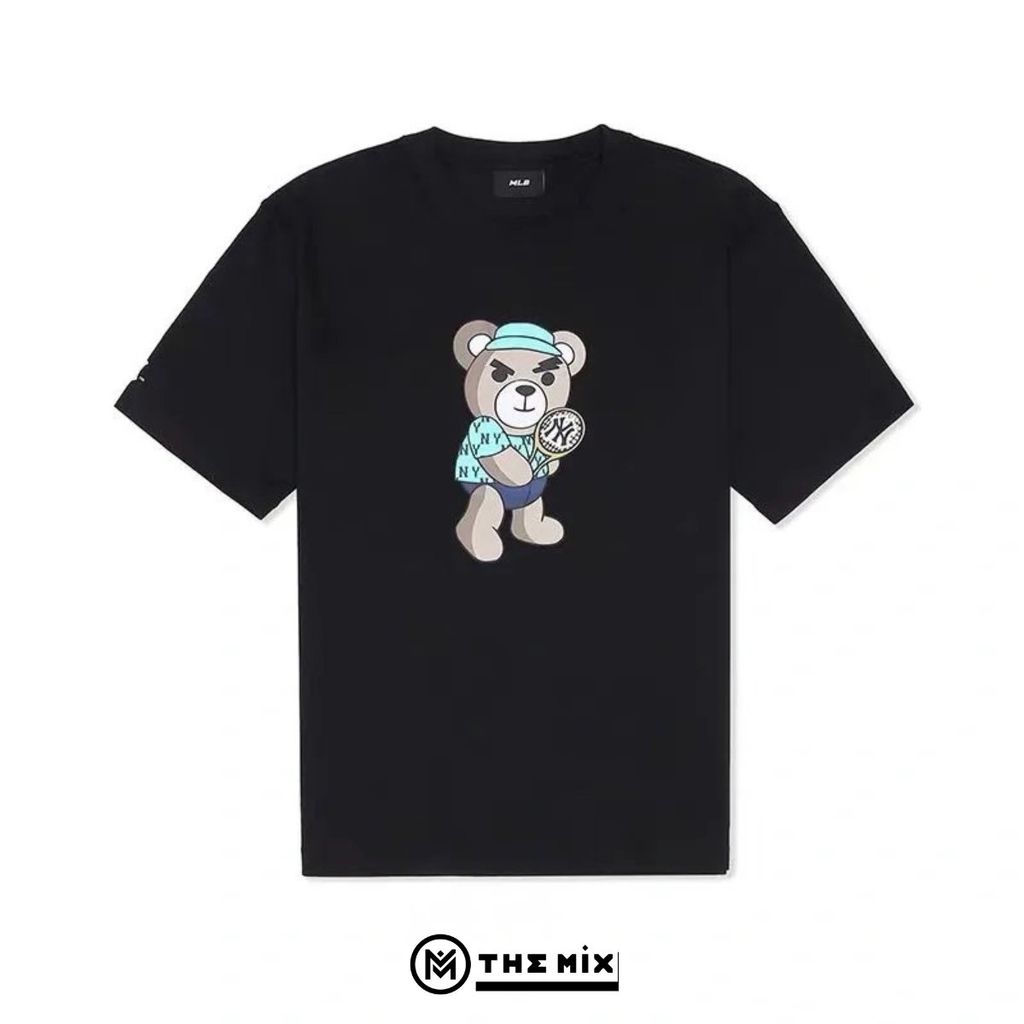 Áo thun MLB T-Shirt Bear NY Monogram Tennis Black