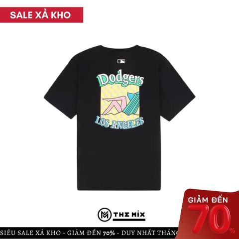 Áo Thun MLB T-Shirt Cartoon LA Đen Vàng