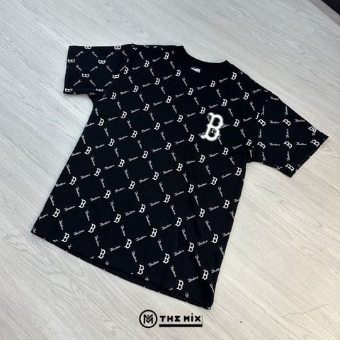 Áo New Era Pattern NY Trắng - Đen