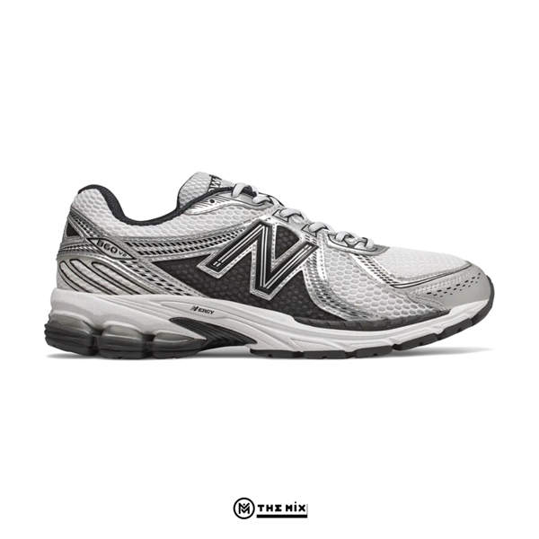 New Balance 860v2 White Silver Black