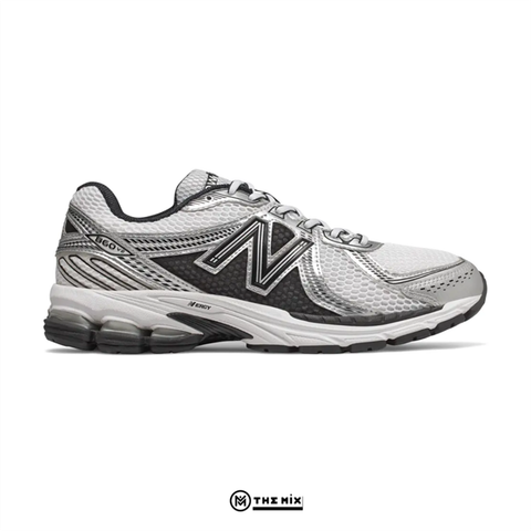New Balance 860v2 White Silver Black
