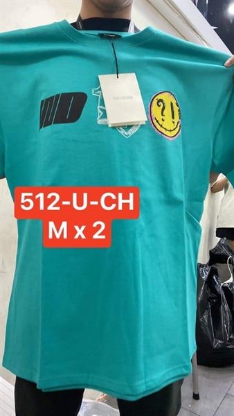 BYS WE11-DONE T-Shirt Mint Logo Smile