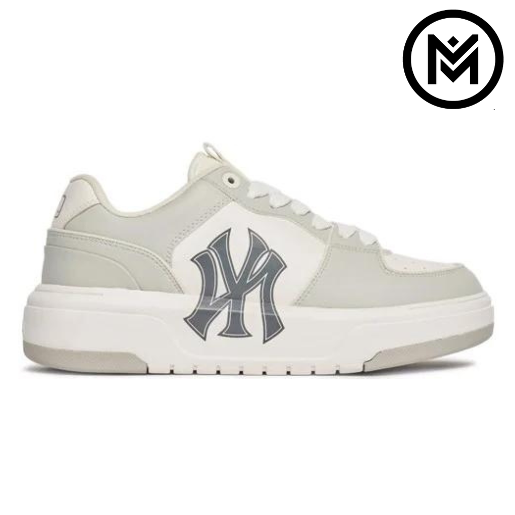 Giày MLB Chunky Liner Mid Classic Monogram Boston Red Sox LBeige  3ASXLM13N43BGL  Sneaker Daily