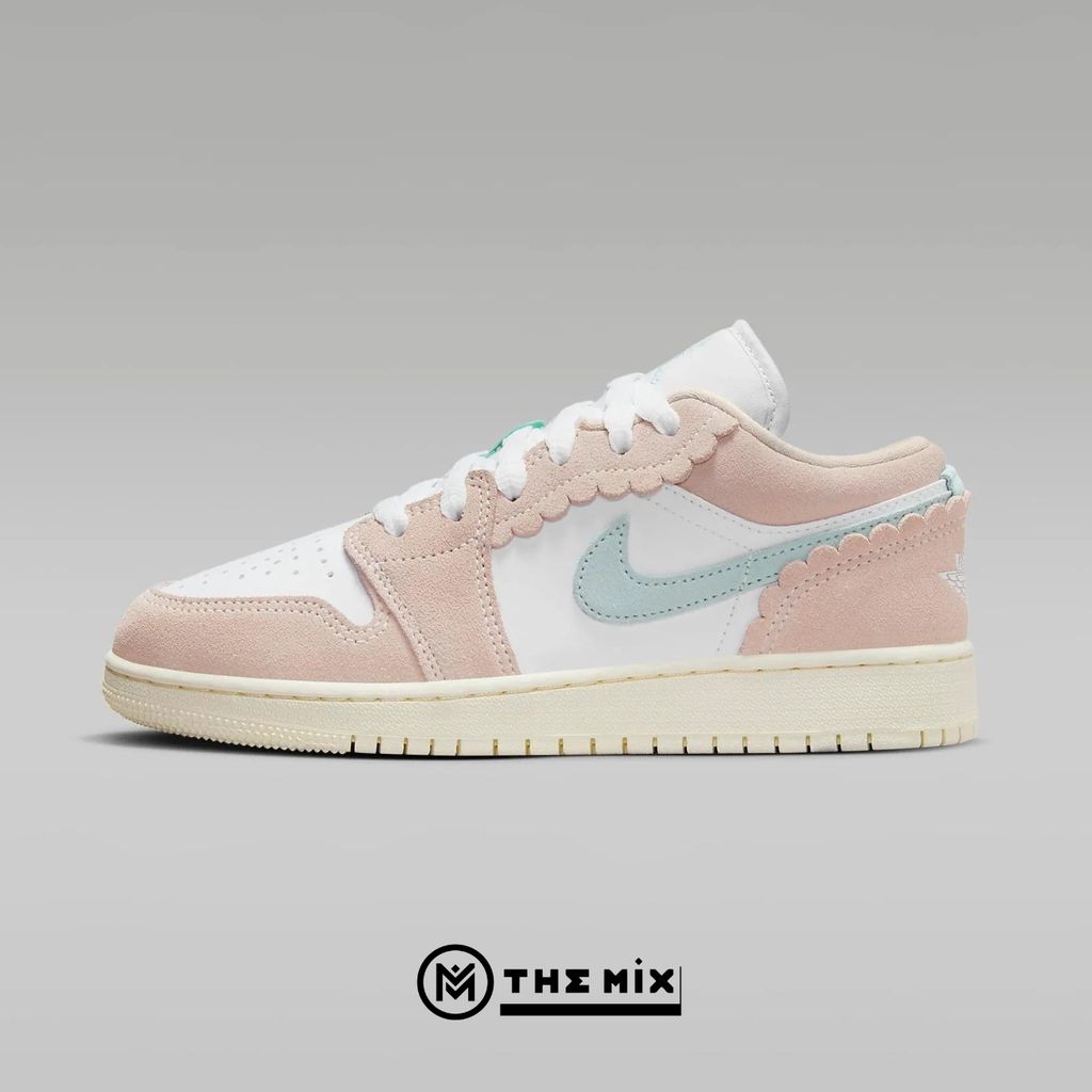 pink nike air jordan 1 low