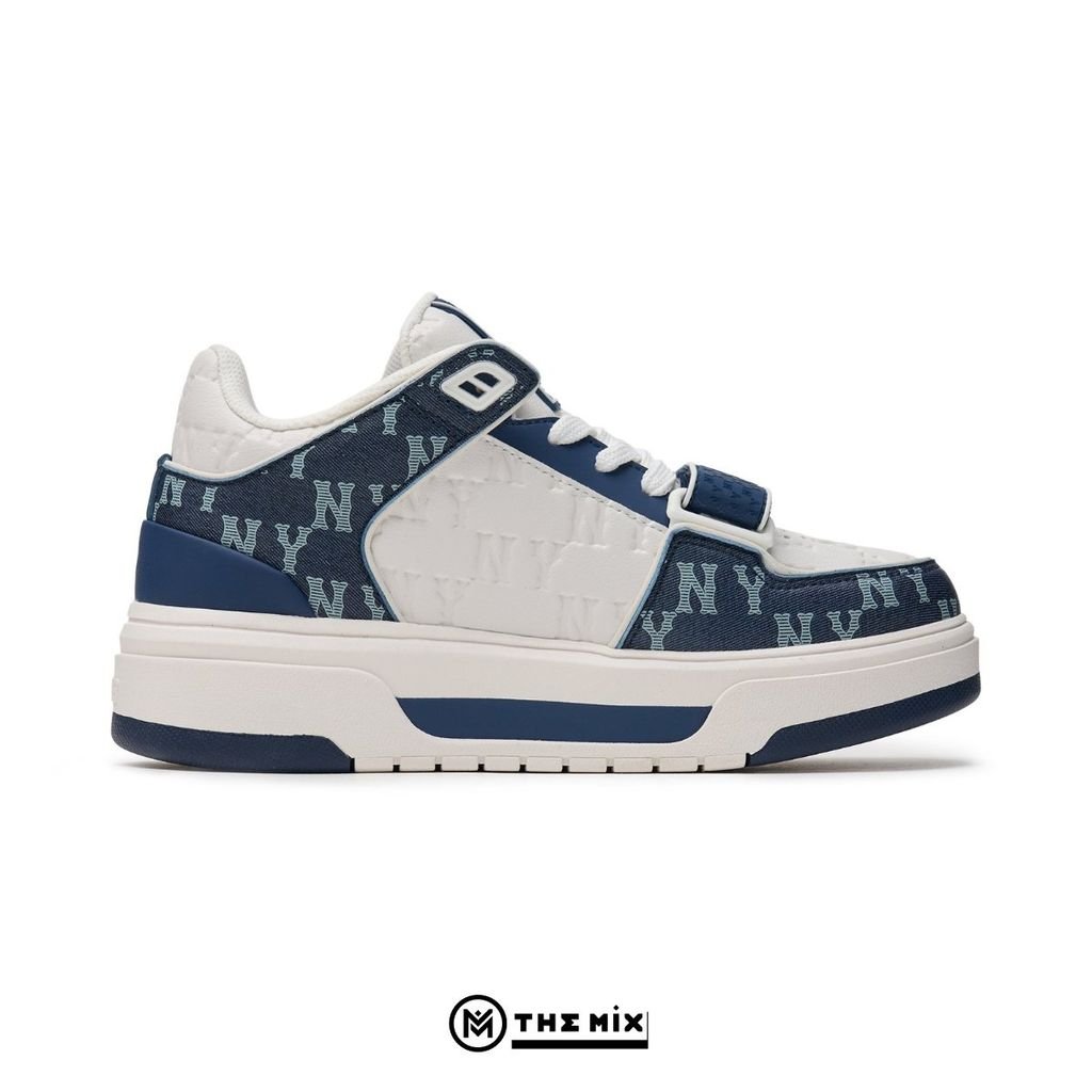 MLB Chunky Liner Mid Classic Monogram NY - Navy - 3ASXCMM4N