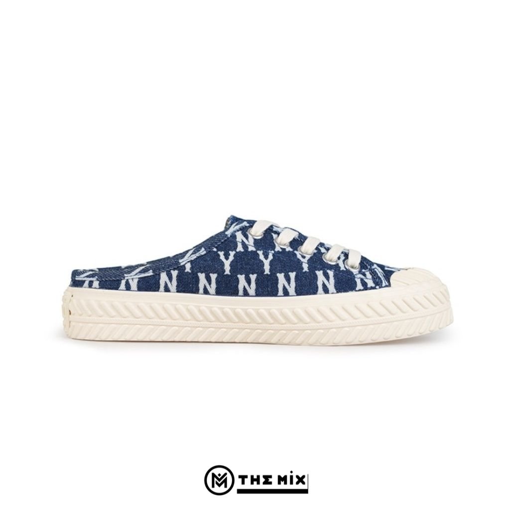 Giày MLB Playball Mule Monogram 'Denim Navy'