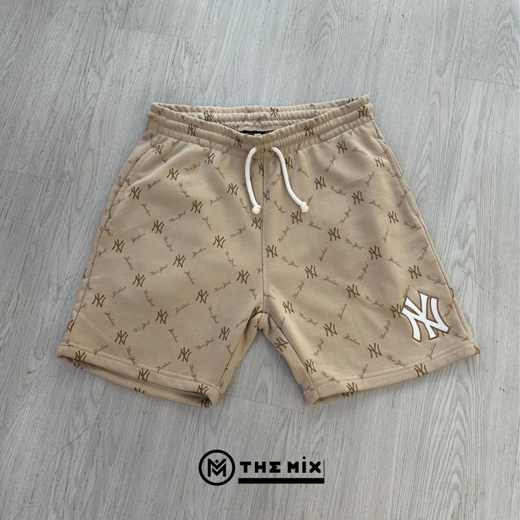 Quần Short New Era Pattern Ny Nâu Sáng