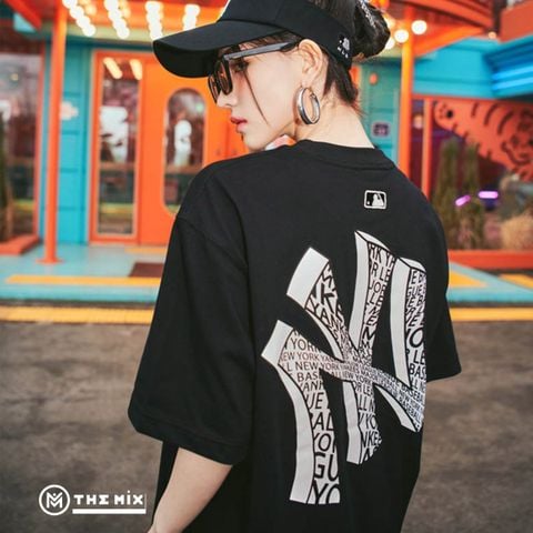 Áo MLB T-Shirt NY illusion Series NY Đen