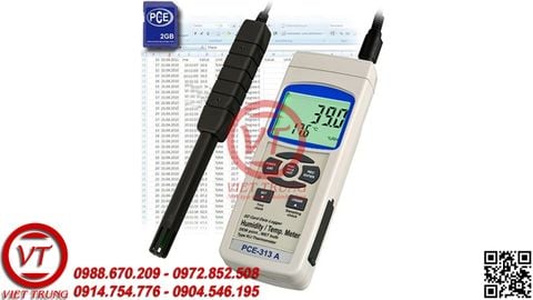 Máy đo nhiệt độ, độ ẩm PCE-313A (Thẻ nhớ) (VT-MDNDDA24)