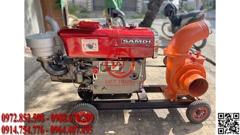 Máy bơm nước đầu bơm Kubota phi 150 Diesel D15 (VT-BNDei20)