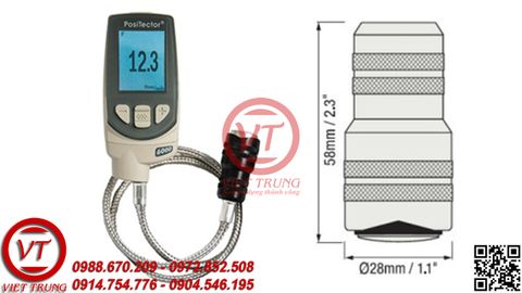 Đầu dò tích hợp đo độ dày lớp phủ PosiTector PRBFHXS-D (VT-MDDALP127)