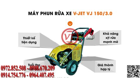 Máy phun xịt rửa V-JET 120/3.0 (VT-VJET08)