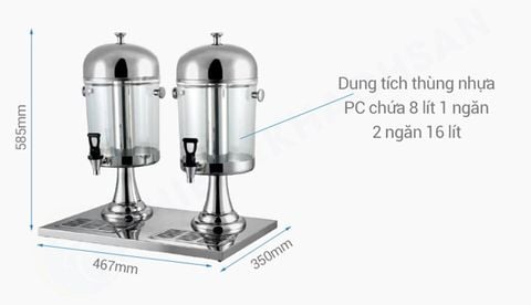 Bình đựng nước trái cây 2 bình(Bình Đôi)