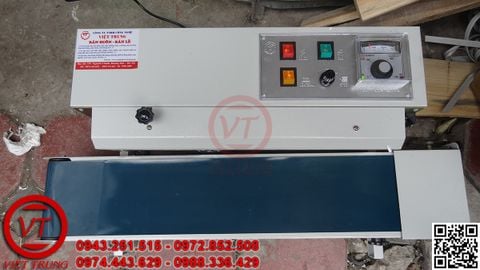 Máy hàn miệng túi liên tục DBF-900 sơn dạng nằm (VT-HT30)