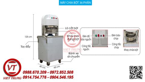 Máy Chia Bột Làm Bánh 36 Phần (VT-MCB01)