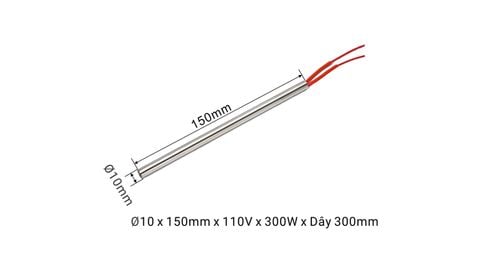 Điện trở nhiệt hàm ép ngang 10x150